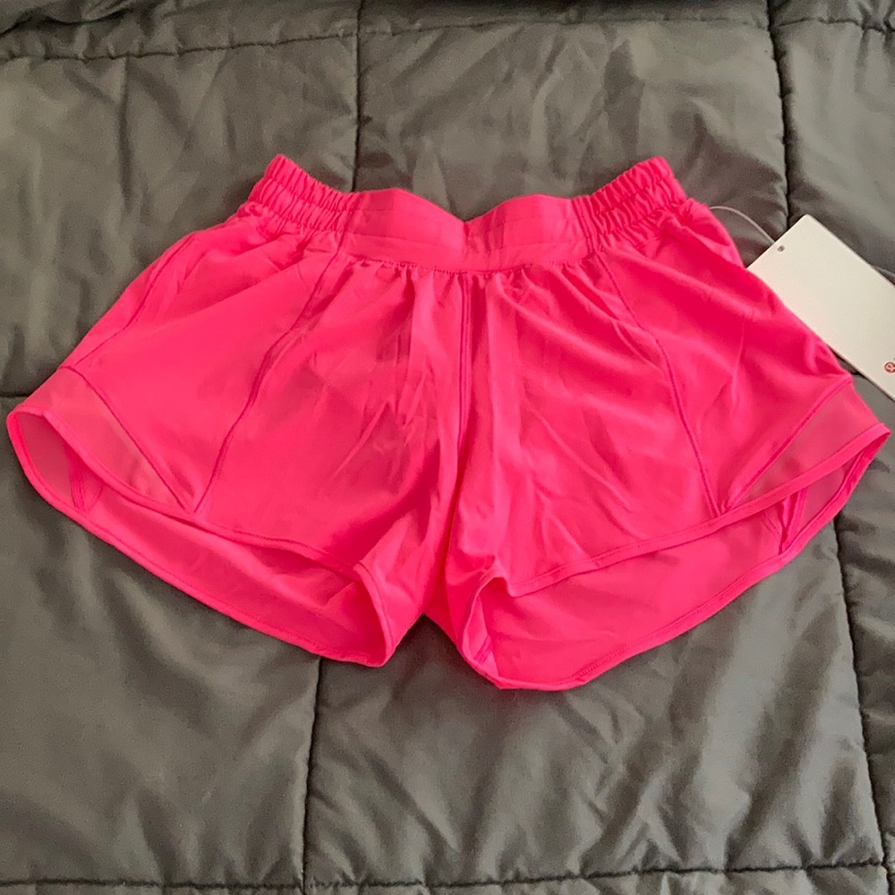Pink Highlight Lululemon Hotty Hot Shorts